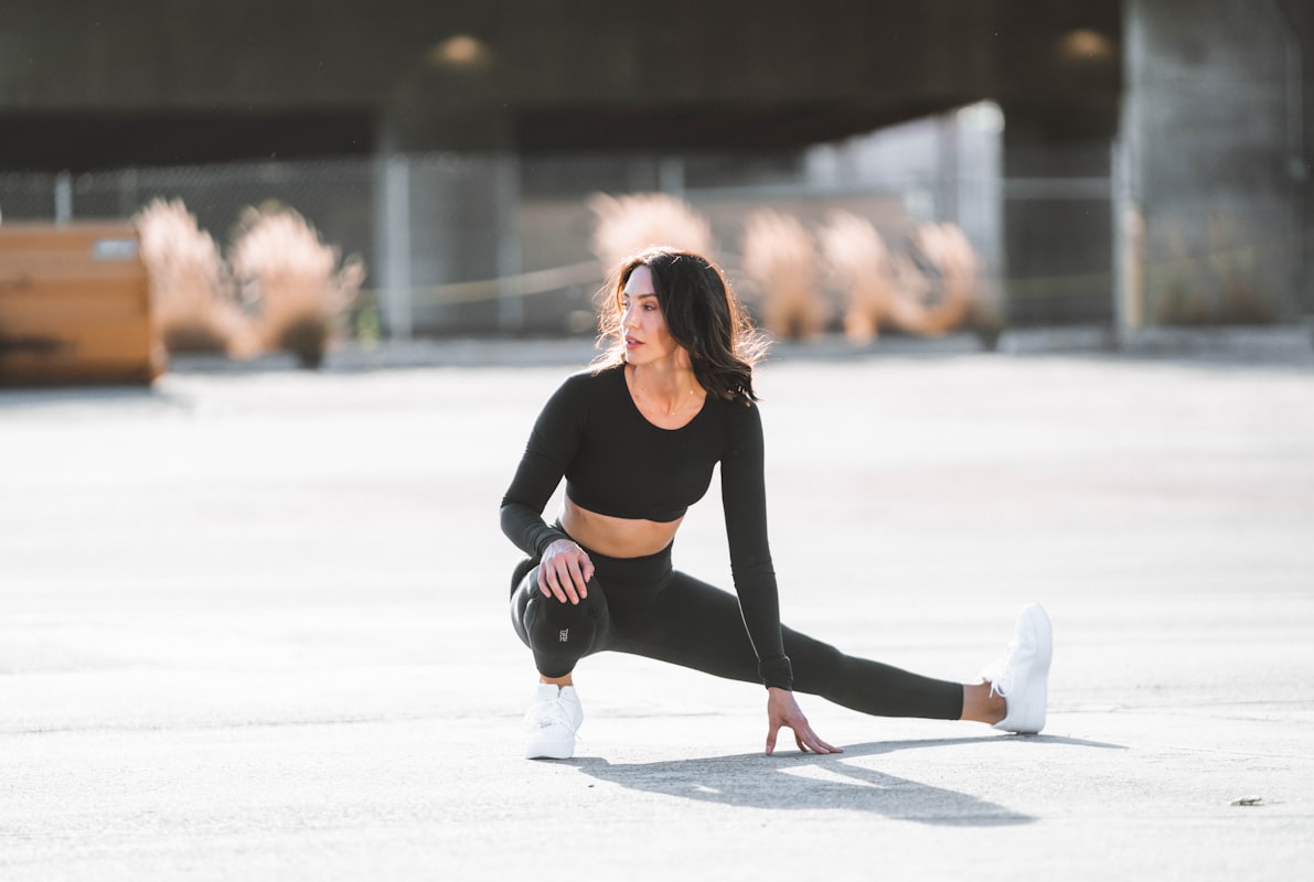 Women practicing yoga together
